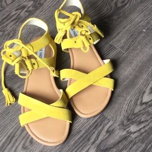Steve Madden yellow sandals